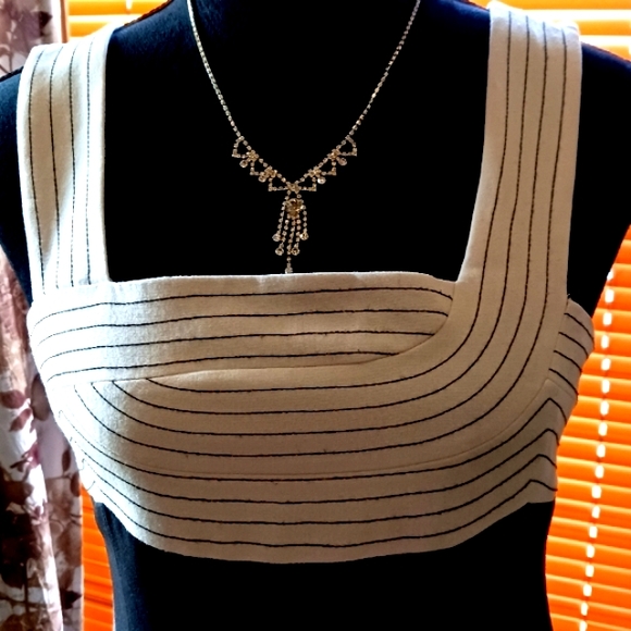 Never Worn! Black/Cream dress by Nine West Suit - Picture 5 of 6